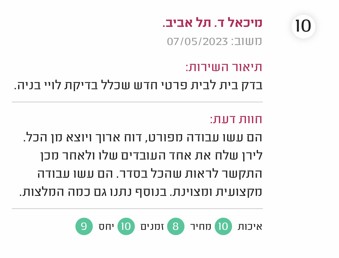 גאיה הנדסה - חברת בדק בית מקצועי ופיקוח בניה - 100% קביל משפטי